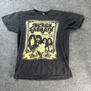Winterland Black Sabbath Shirt Mens Small Black World Tour 1978 Graphic Tee Rock